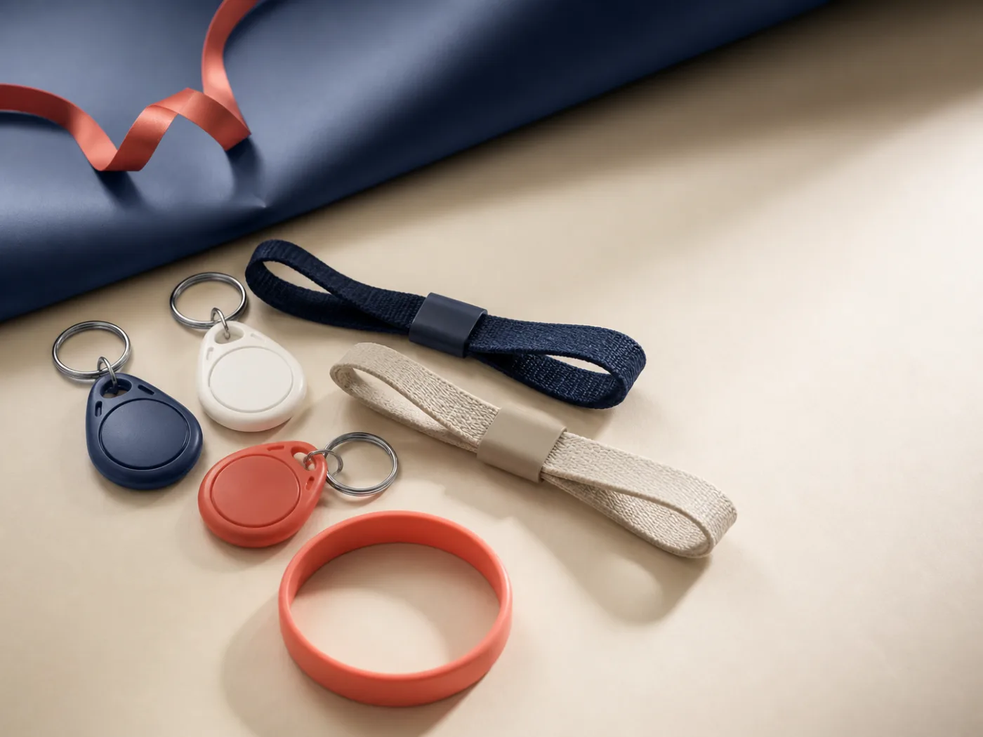 Porte-clés et bracelets RFID non marqués