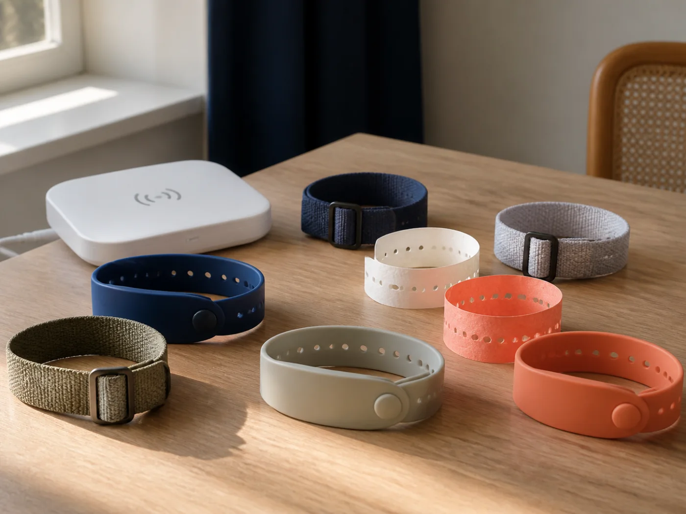 Bracelets RFID dans un scénario professionnel sans marque